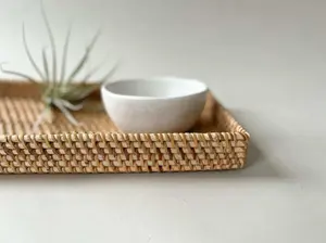 Rattan Rectangular Tray