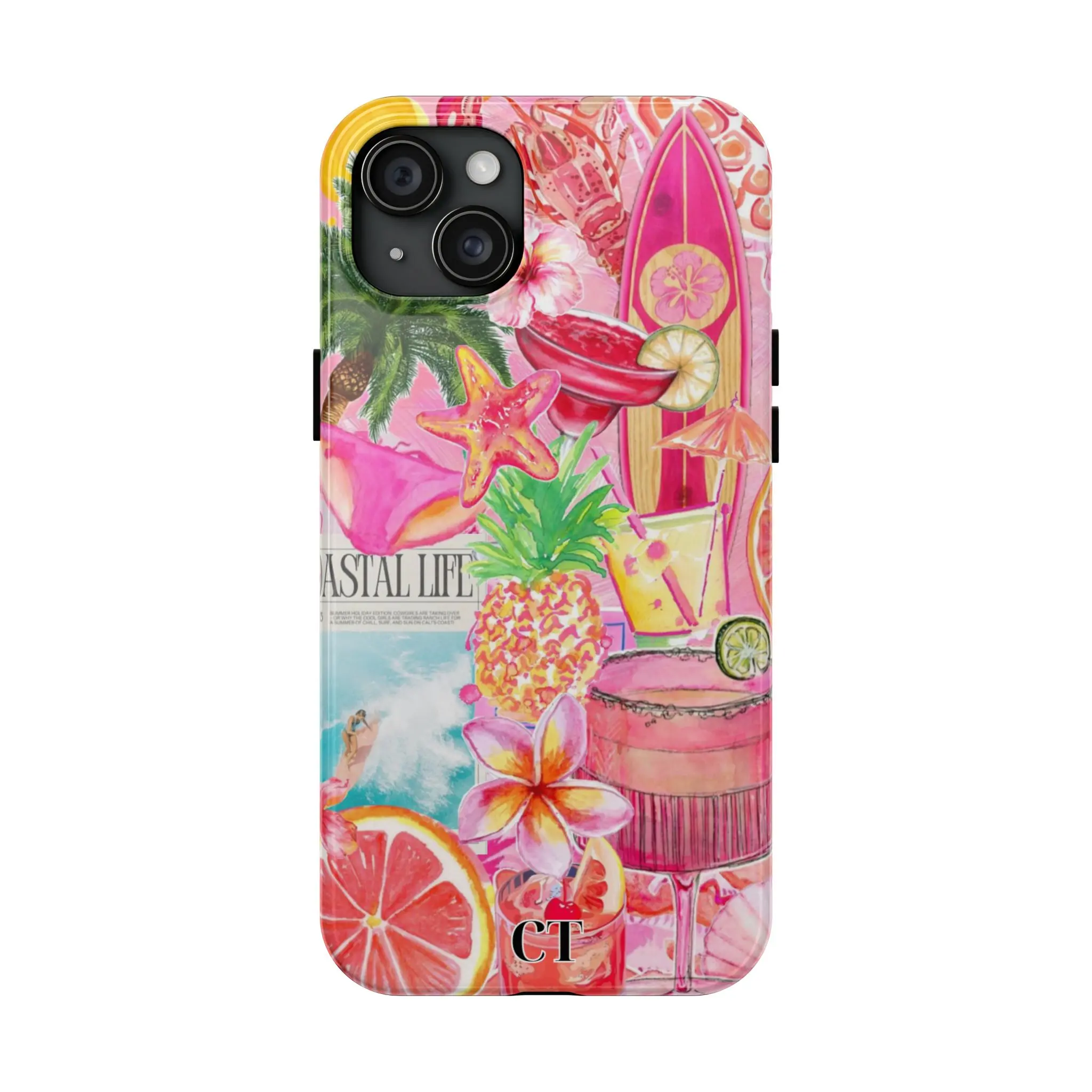 CustomizedTouches Coconut Girl Collage Phone Case, Beachy Girl Island Girl Aesthetic Phone Case, Summer Phone Case, iPhone 15 14 13 12 11 Pro Max 8 Plus X Accessories Protection