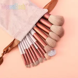 13Pcs Full Set Soft Makeup Brushes, Professional Eyeshadow Loose Powder Blush Concealer Brush Kit, Portable Cosmetic Beauty Makeup Tools