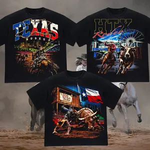 Unisex Texas Rodeo Graphic Vintage T-Shirt, Premium Cotton Western Merch, Premium Oversized Vintage Wash Texas Tee, Retro 90s, Must-have for Summer, Gifts for Your Husband, Shirt for Men Menswear Crewneck