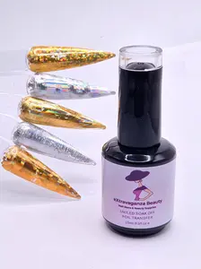 Extravaganza Beauty Nail Art Gel Foil Transfer 15ml Easy Application Enhances Elegance for Unique Designs Ideal for Beginners Professionals