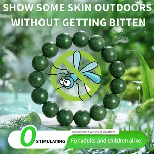 Natural Herbal Scent Blend Lightweight Mosquito Repellent Beaded Bracelet - 2026 Summer Outdoor Camping Essential, Non-Toxic Repellent Wristband for Adults & Kids