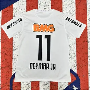 2012 2013 Home White Retro No.11 Neymar Short Sleeve Soccer Jersey