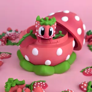 Strawberry Pudding Mini Dragon & Egg