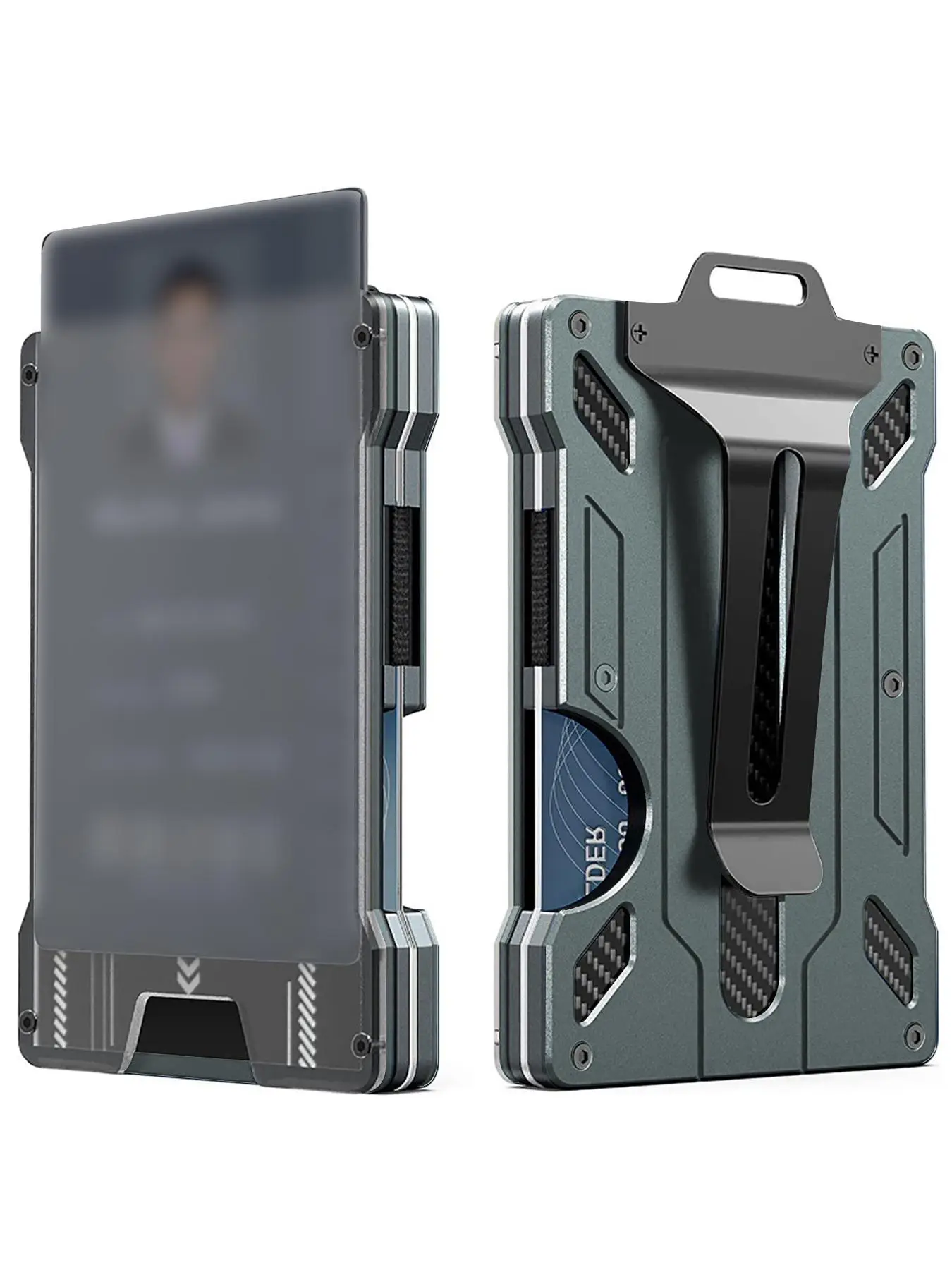 Simple Compact Plain Metal Rfid Blocking Wallet for Men, Business Super Slim Lightweight Portable Wallet, Casual Trendy Wallet for Daily & Work Use As