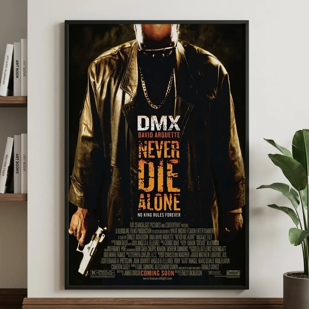 Never Die Alone Movie Poster - No Frame, Home Decor Wall Art Print for Home Supplies