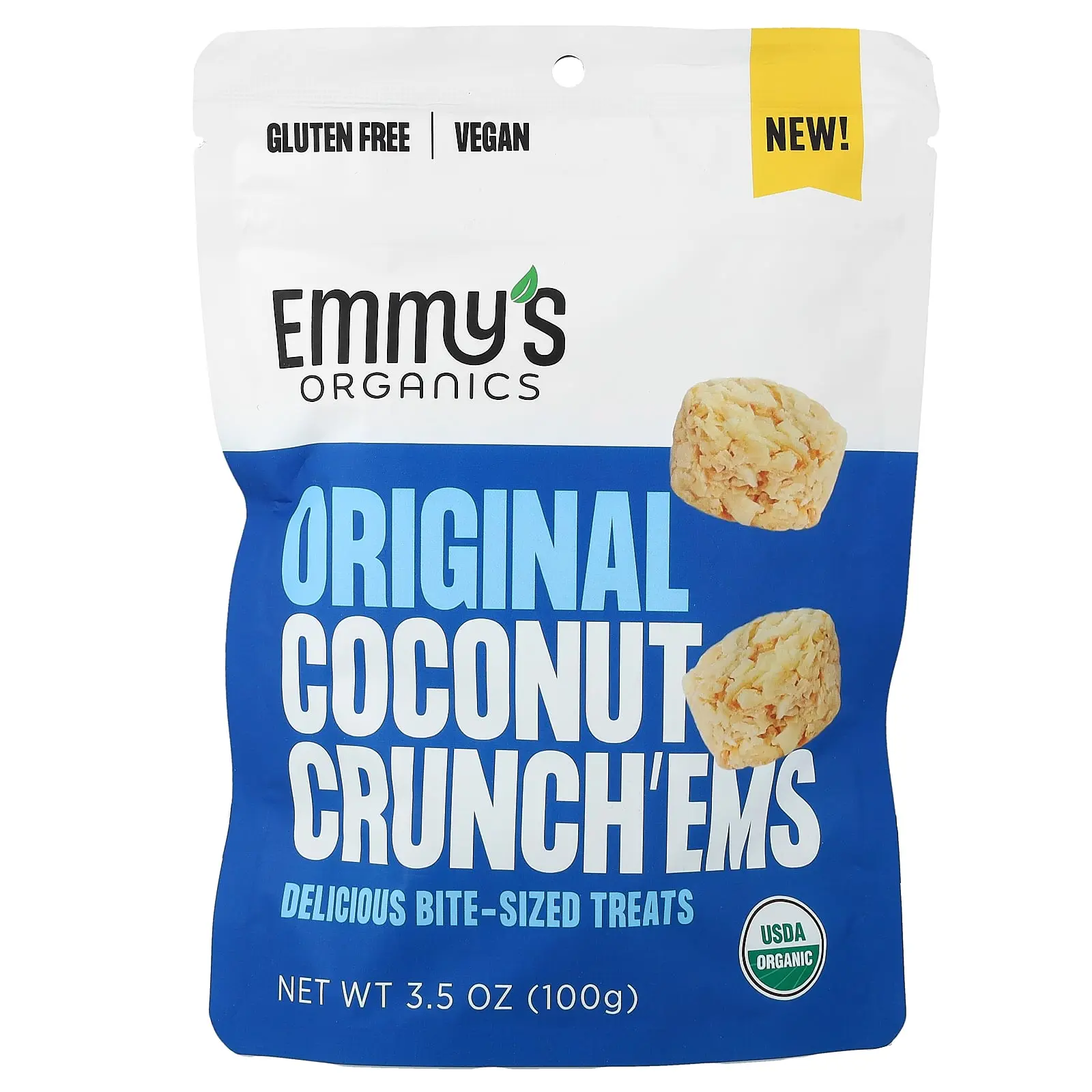 Emmy's Organic Cookies Original Coconut Crunch'ems, 3.5 oz (100 g)