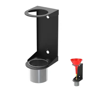 Wall-Mounted Oil Funnel Holder with Detachable Collection Cup, Storage Rack for Studio, Shed, Garage, Home, Only Includes Stand