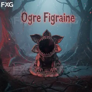 Horror Monster Figurine, Dark Forest Zombie Flower Statue, Home Living Room Desktop Decoration, Halloween Office Decor, Unique Scary Sculpture