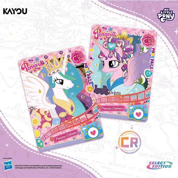 My Little Pony Friendship Theme Non-Sports Trading Card Collectible - Friendship Eternal Fun Moments Select Edition NA-001A, Includes Pony Art & Storage Box, Card Game Accessory