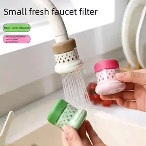 Mini Tap Filter - Multi-Layer Filtration, Splash-Proof Cover, Rotatable Water-Saving Design, Kitchen Sink Water Filter for Home Drinking & Vegetable Washing