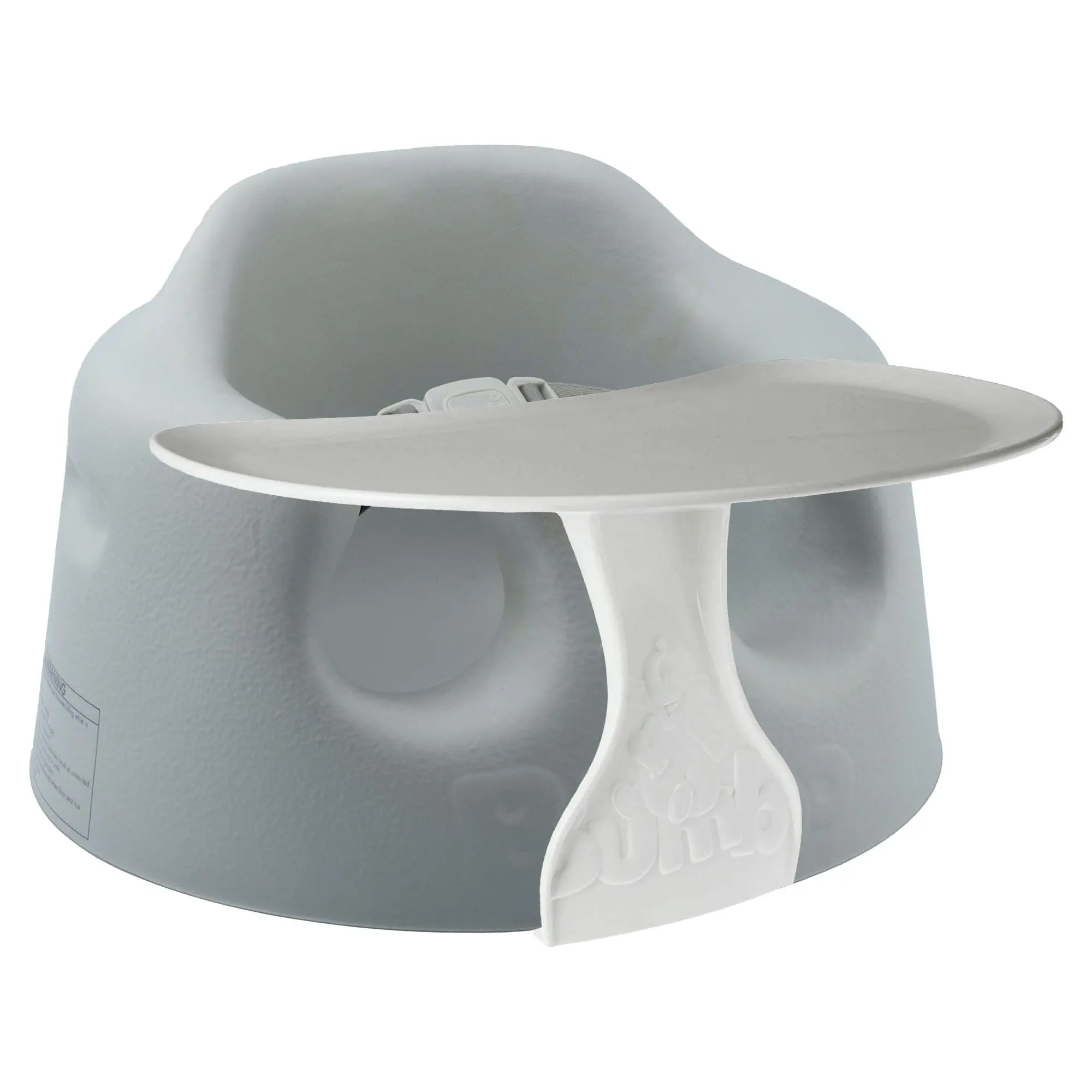 Bumbo Baby Infant Soft Foam Floor Seat Chair with Eating and Top Tray Attachment