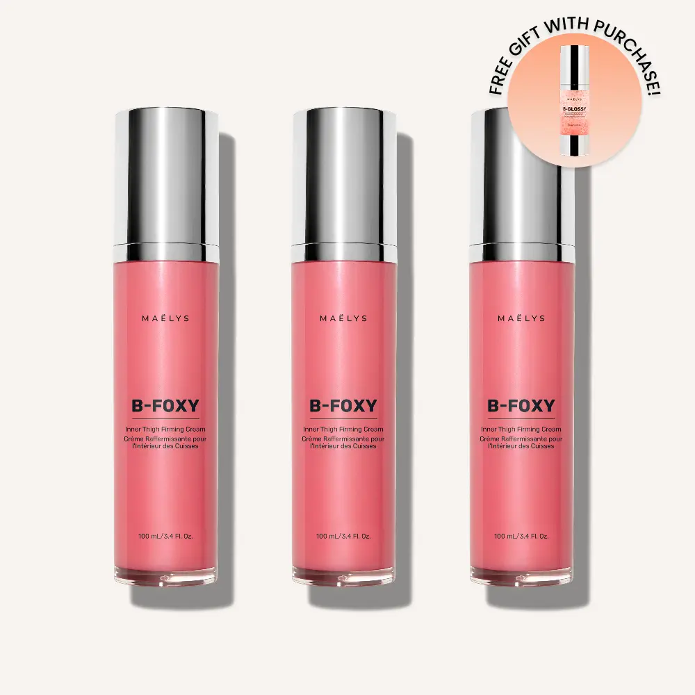 MAËLYS B-FOXY Clinically Proven Inner Thigh Firming Cream x 3 | Save $27 | Firm the Appearance of Thighs and Saggy Skin