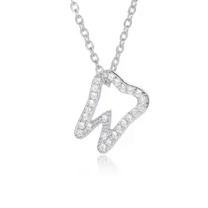 Silver Dainty Tooth Necklace