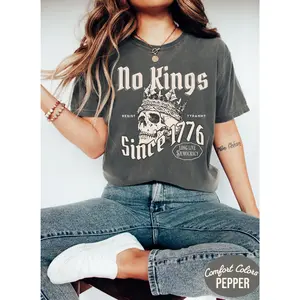 Comfort Colors® No Kings Since 1776 Shirt Resist Tee No Kings In America Shirt Retro Political Protest Tee Pro Democracy Anti Maga Gift