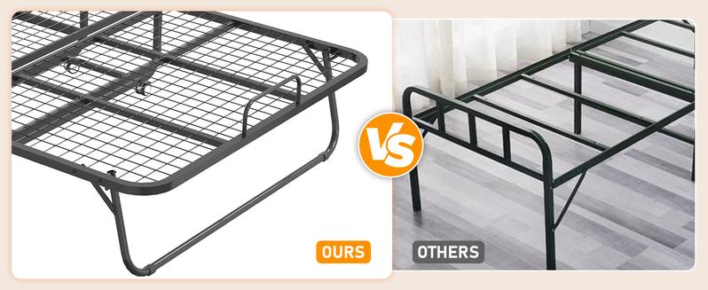 75" Space-Saving Rollaway Bed | Foldable Metal Frame w/Mattress + Storage Pocket | Portable Wheels Bed for Adults (Home/Office/Apartment)