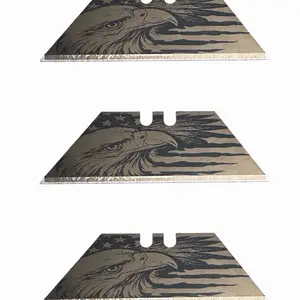 Laser engraved blades 3-pack (eagle)