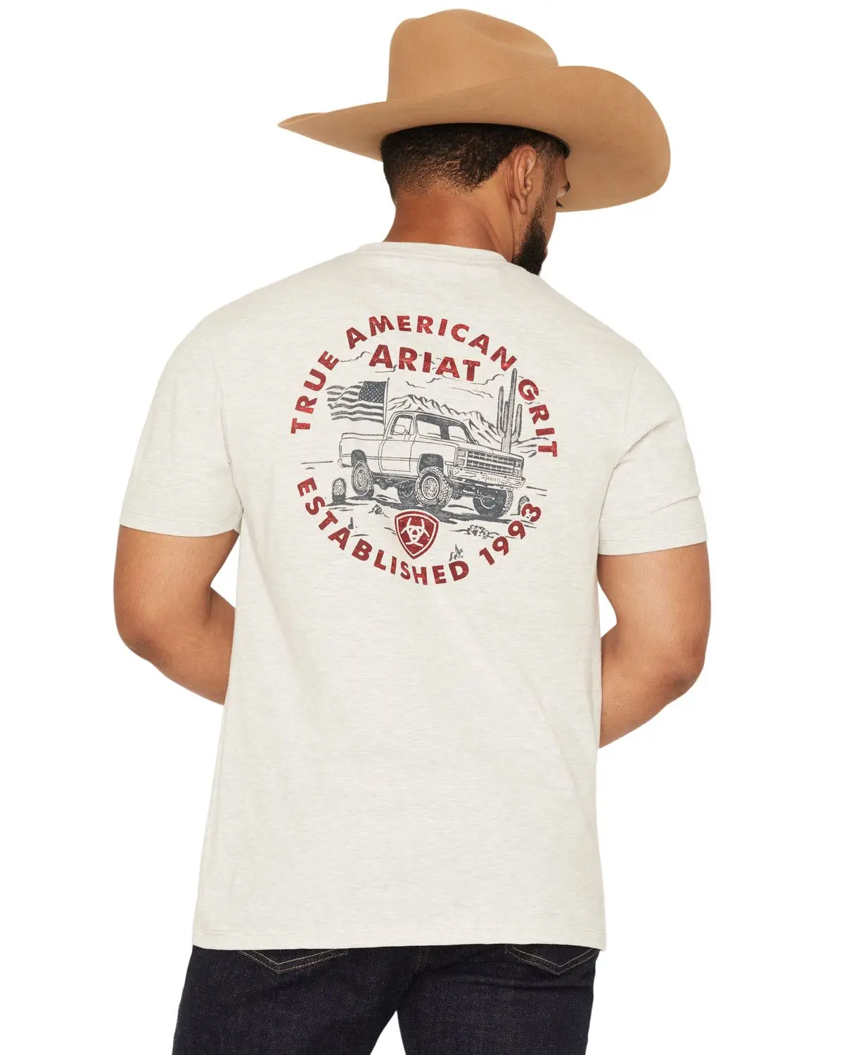 Ariat Men's Men'S Trucker Freedom Flag Short Sleeve Graphic T-Shirt - 10080251