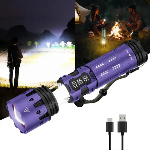 [NEW] Skyfire Flashlight 2011 Outdoor Lighting, Multi-functional Household Flashlight#Summervibes, Handheld Torch, Led Torch#sohochic