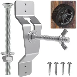 Wall Mount Spare Tire Carrier for Trailer,Spare Tire Carrier Bracket for Enclosed Trailer,Universal Wheel Bracket Trailer Spare Tire Mount ()