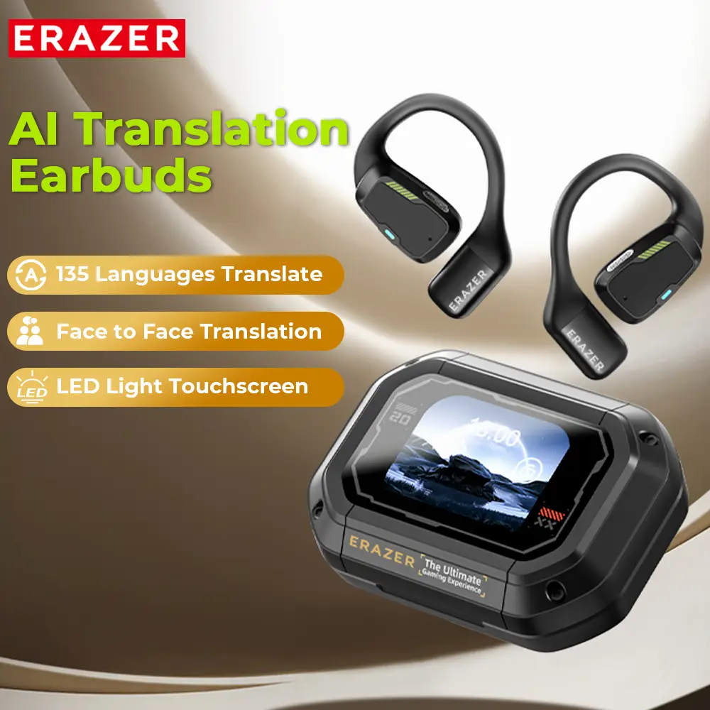 ERAZER XP6 Bluetooth Earphones Translation Earbuds With APP, OWS Wireless Earbuds Stereo Translate Headphones, Built-in Mic High-quality sound Earbuds