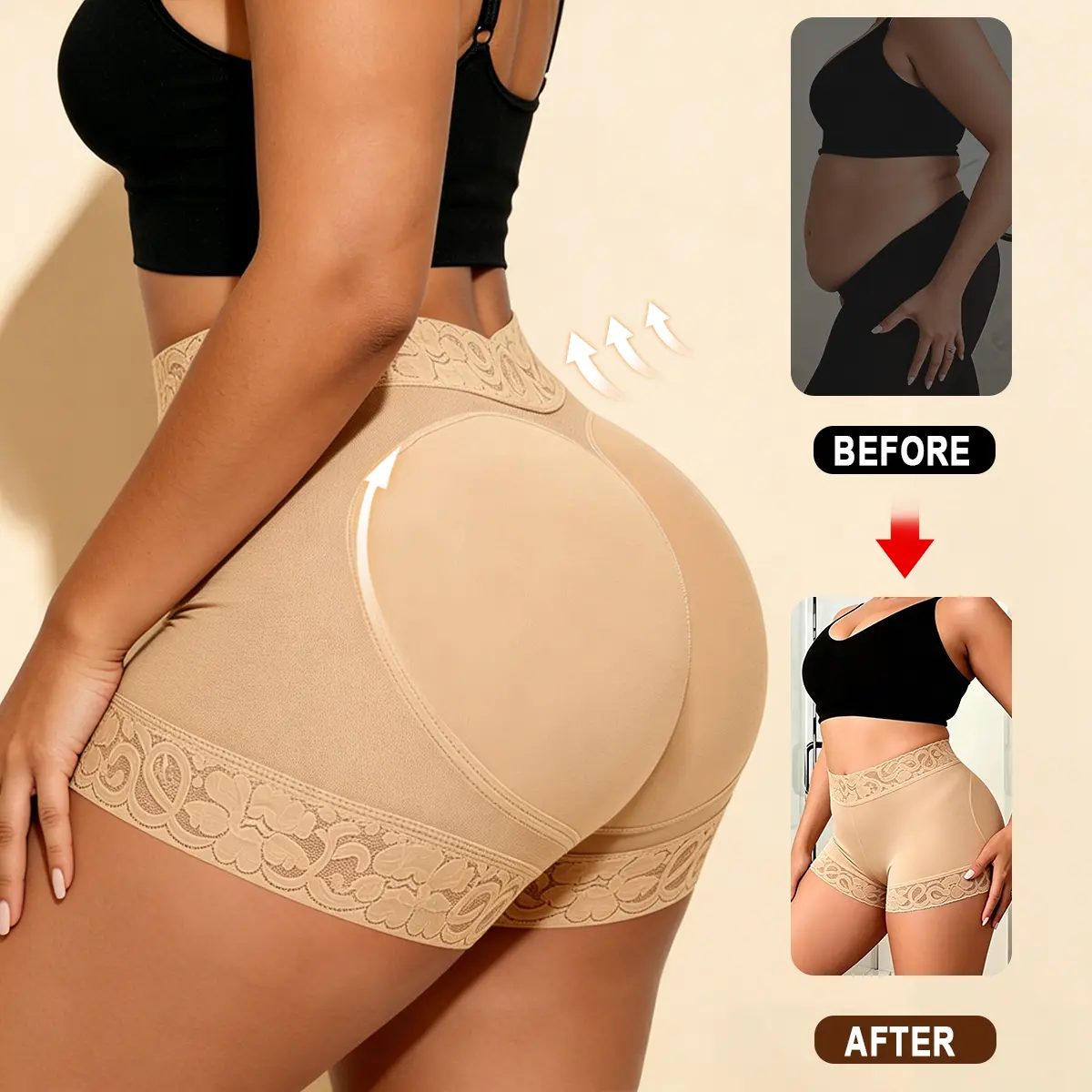Women's Seamless Panties - Soft Comfortable Underwear, No Show Mid/High Waist Briefs