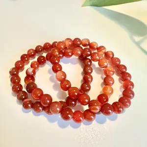 Carnelian Beaded Bracelet for Motivation, Creativity, and Vitality