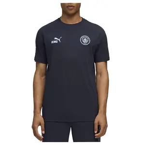 PUMA Mens Manchester City F.C. King Crew Neck Short Sleeve Soccer Cleats  - Blue