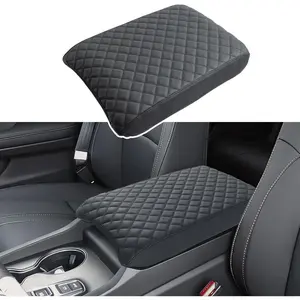 Center Console Cover for 2023 2024 2025 Honda Pilot, 2024 2025 Honda Ridgeline, 2024 2025 2026 Honda Passport Customized Armrest Cover Leather Interior Accessories