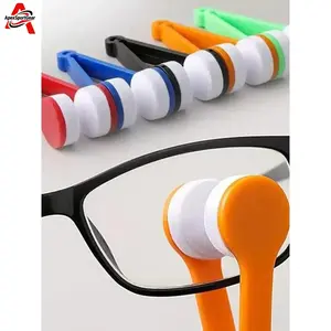 Portable Mini Glasses Cleaner for Sunglasses & Glasses, Multifunctional Soft Double-sided Cleaning Tool, Glasses Cleaning Accessories Set for Home & Travel