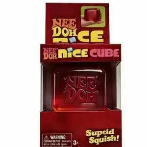 Nice Cube Squishy Toy, Reusable Super Solid Squish Cube, Instant Stress Relief Fidget Toy For Classroom Office Restless Hands