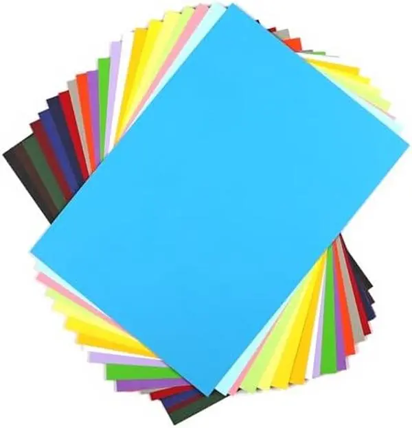 Cardstock Paper Colored Cardstock 20 Sheets, 20 Assorted Colors A4 Size Cardstock Paper 8.5" x 11, 200GSM 75 lb Cardstock Colored Paper for Card Making, Craft, Scrapbooking, Party Decors, Kids School Supplies