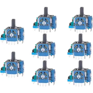 8 count Joysticks Replacement for DualSense PS5 Controller, 3D Analog Sensor Wheel Thumb Sticks Joystick Rocker Module Replacement for  5 Controller