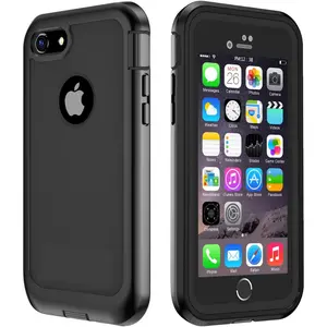 iPhone 7/8 Case, Ultra Protective Case with Built-in Clear Screen Protector Full Body Cover for iPhone 7 2016 /iPhone 8 2017-Black Accessories Protection Lightning Handheld Smartphone Cellphone