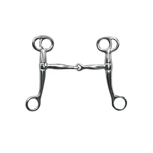 5" Showman Chrome Plated Tom Thumb Snaffle Bit