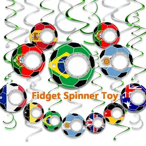 World Cup Fidget Spinner Keychain Spiky Sensory satisfying toy Mini Chick