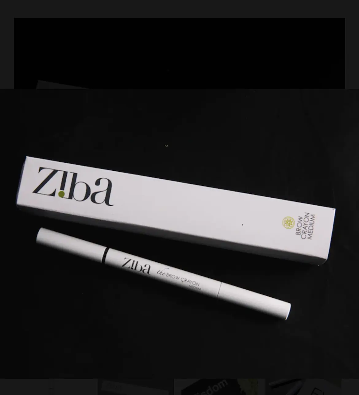 Ziba Beauty Brow Crayon Medium pencil long-lasting smudge resistant oval shaped tip
