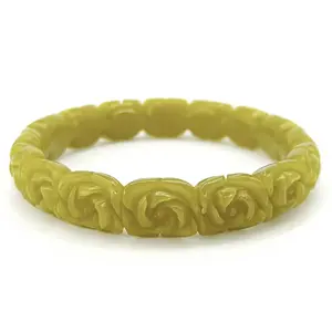 Natural Jade Hand-carved Bangle, Customized Retro High-end Bangle Can Be Given To Mom And Girlfriend As Christmas Gifts.
