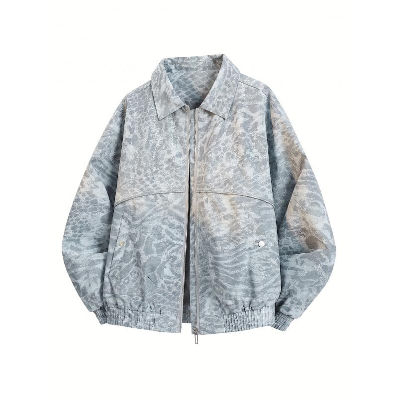 Men's and Women's Camouflage Jackets - Softshell Full Zip Outdoor Jacket with Collar, Green/Brown/Beige Camouflage Pattern, Machine Washable Winter and Fall Jacket for Hunting, Casual Style (Regular Fit)