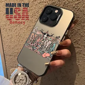 Western MAMA Pattern Phone Case for iPhone 15 16 14 Pro Max 13 12 11 XR XS Plus E Shockproof Non Slip Military-Grade Protection Slim Cover Cellphone Protective