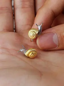 Cute Snail Design Stud Earrings, Fashionable Jewelry for Women & Girls, Trendy All-match & Exquisite Jewelry for Birthday Gift, Studs Earrings