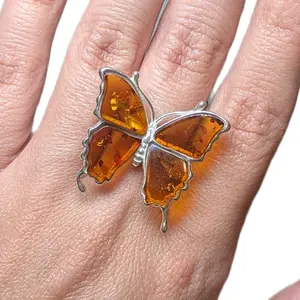 Tray 3 Adjustable Size Silver 925 Rings - Dainty Ring Set for Adults, Fits Sizes 5-9, Regularly Changing Inventory