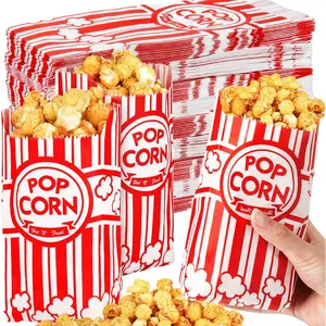 500 count Paper Popcorn Bags for Party, 1 Oz Small  Individual Servings Popcorn Container Pop Corn Bags Bulk for Popcorn Machine Accessories Supplies Movie Nights