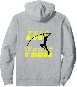 POLE VAULT - Retro Look - Fun Pole Vaulting - DESIGN ON BACK Pullover Hoodie - Laronstu Shop 53B0BG2ZBNJH