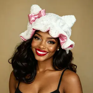 Scottish Satin-Lined Hair Bonnet - Adjustable, Lightweight, Anti-Frizz, Heatless Haircare, Curl Protection for Curly Hairstyles, Smooth Durable Hair Bonnets