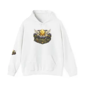 Heavenly Cart Logo Hoodie — Gold Winged Emblem Pullover