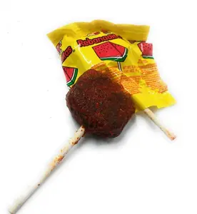 Vero Rebanaditas Watermelon Paletas 40 Count | Mexican Chili Covered Lollipops | Hard Candy Paletas Sabor Sandía