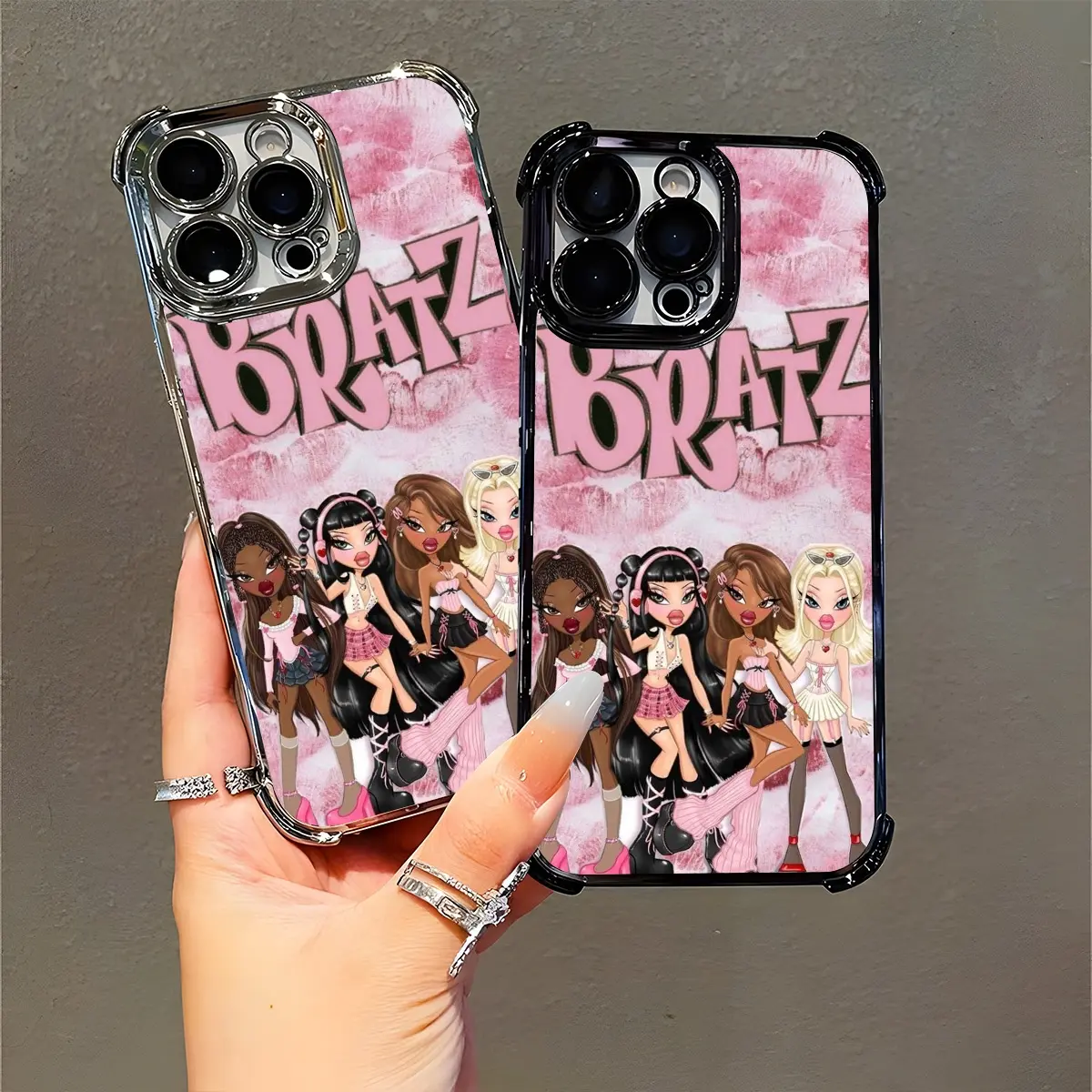 Bratz Retro Cartoon Phone Case, Perfect for Y2K Enthusiasts & Bratz Fans, Compatible with iPhone 11/12/13/14/15/16 (Pro Max/Plus)
