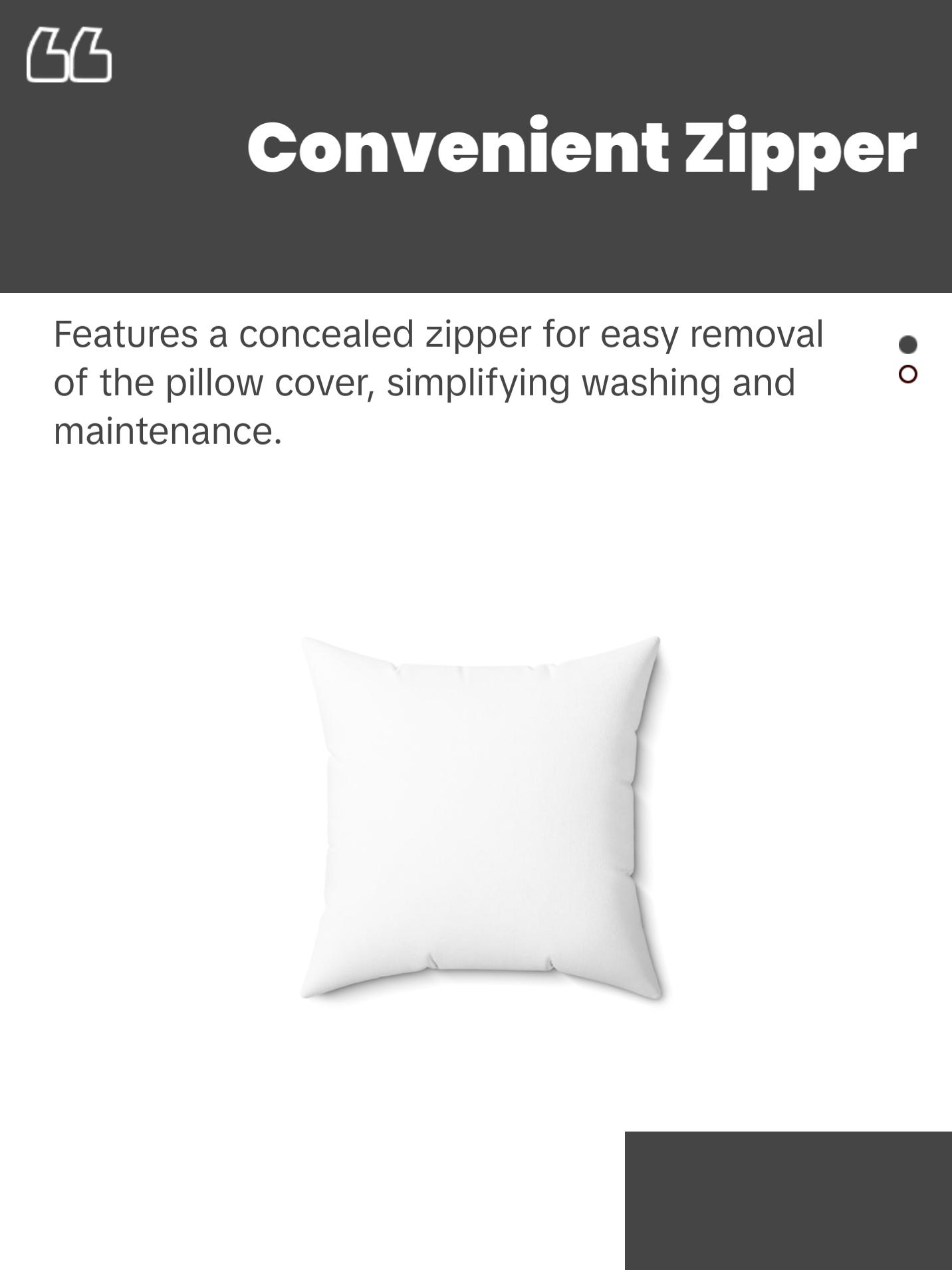 Hit This X If Trump Sucks | Spun Polyester Square Pillow