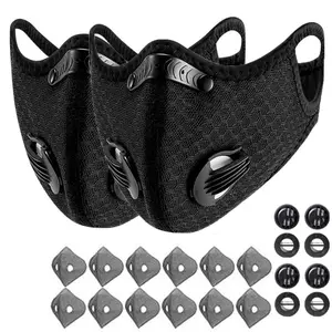 2 Pack Carbon Filter Dust Mask Breathable | Reusable Detachable Adjustable | For Running Workout Motorcycle Gardening,summervibes summerwins